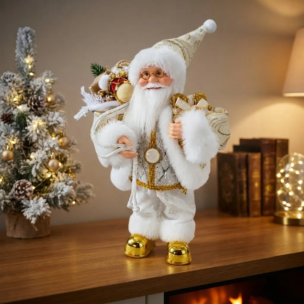 Muñeco Navideño Santa Claus 30cm Con Movimiento Y Sonido