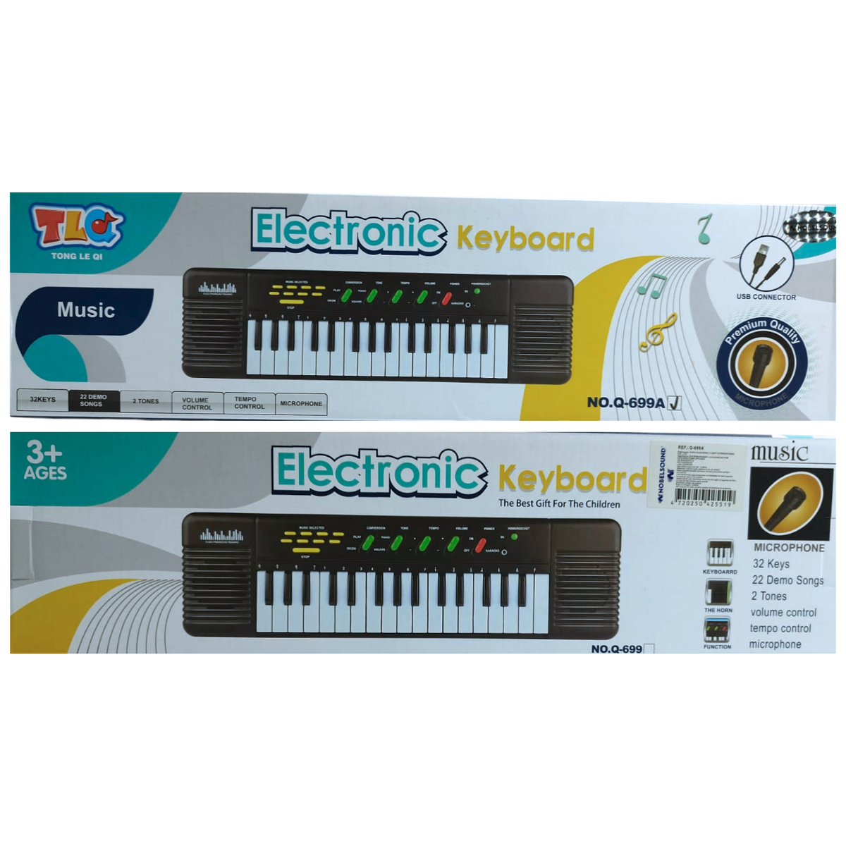 Teclado Musical Electrónico Infantil De 32 Teclas Micrófono