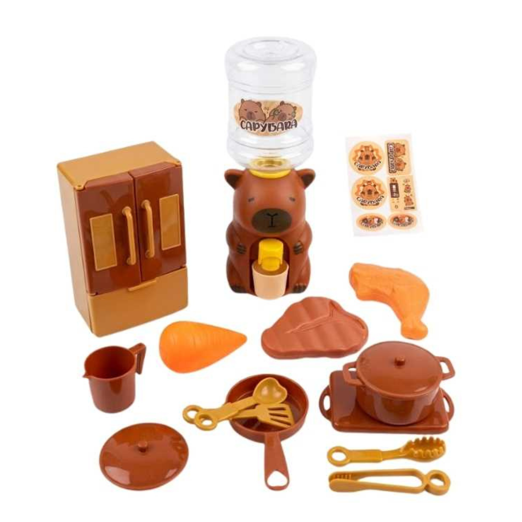 Kit Juego De Cocina Infantil De Capibara Juguete