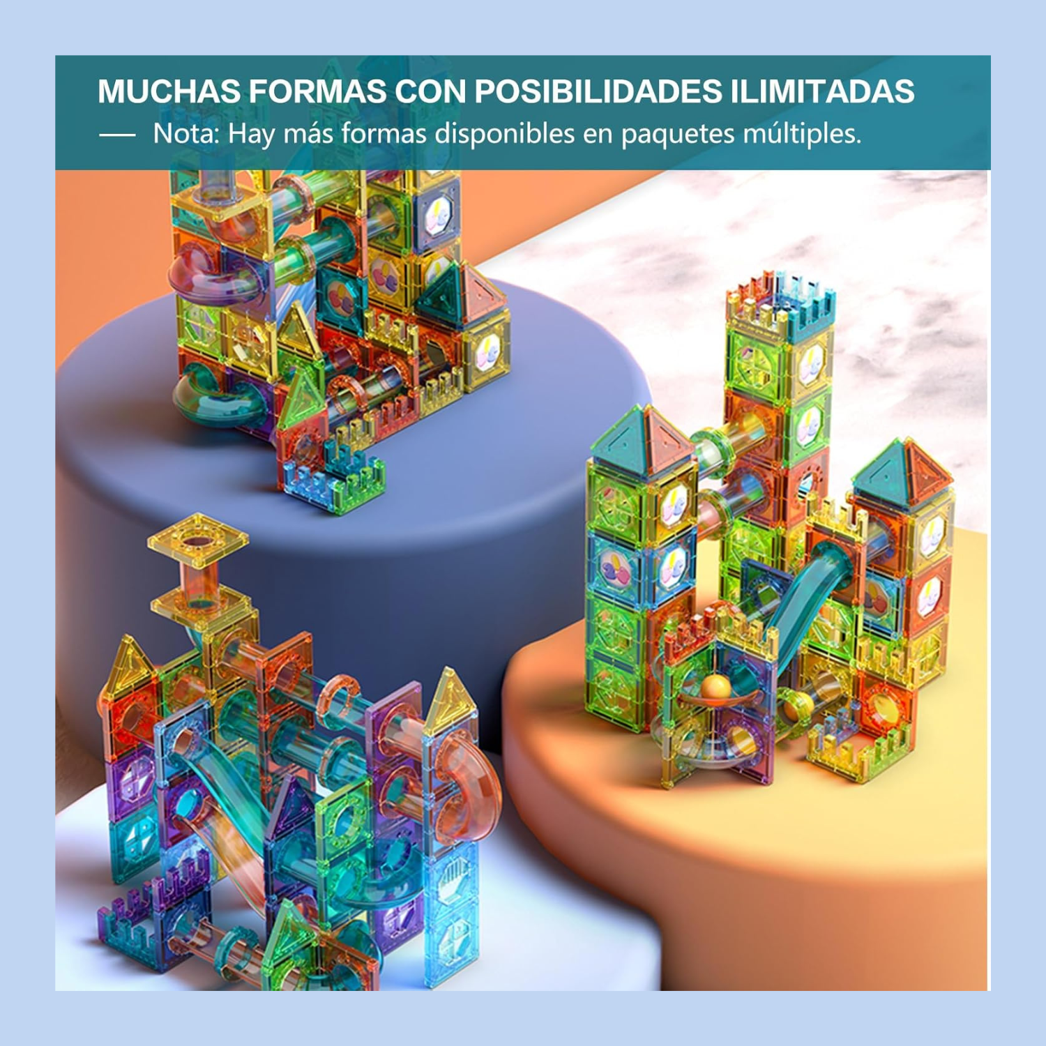 105 Bloques Fichas Magnéticas Piezas / Juguete De Construccion