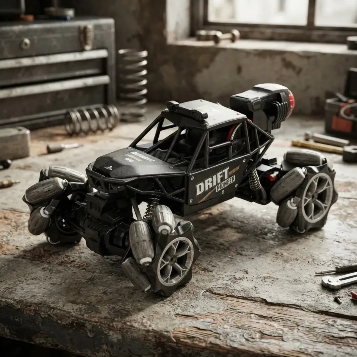 Carro A Control Remoto Buggy 4x4 Ruedas Drift Y Efecto Humo