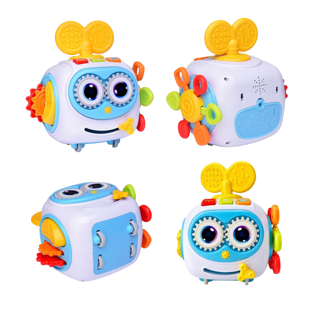 Cubo Robot Actividades Montessori Bebes 1-3 Años Musical
