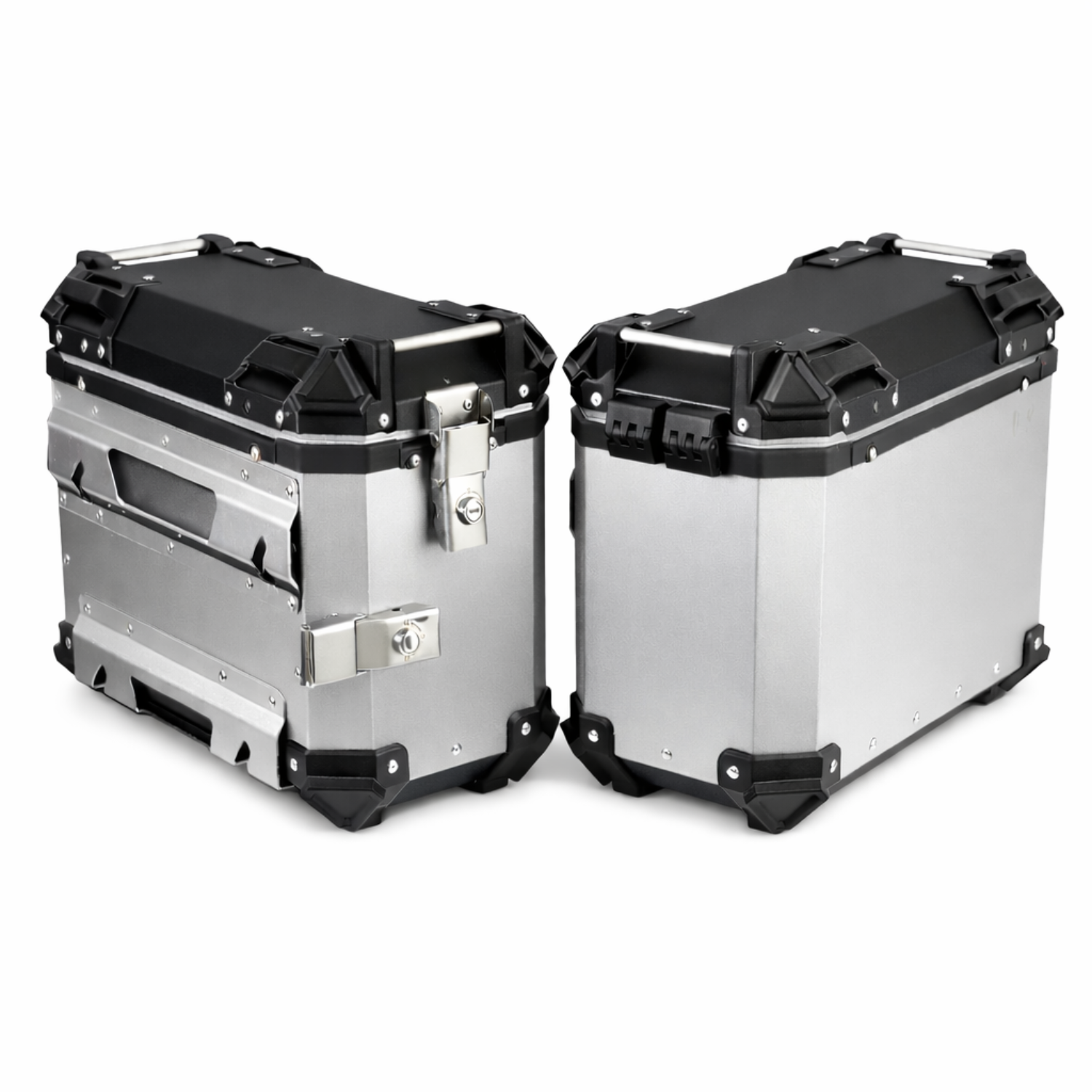 Maleteros Laterales de Lujo Profesional MJW de 38 Litros Aluminio