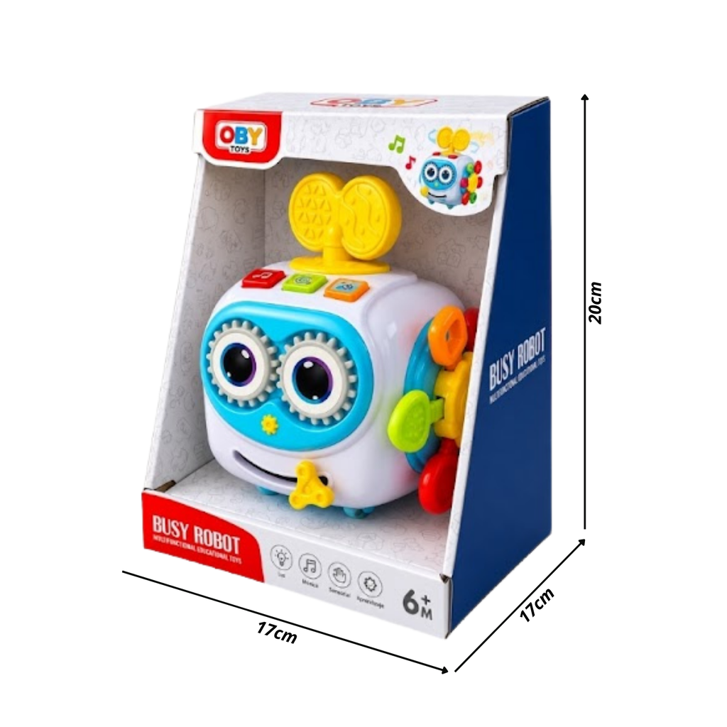 Cubo Robot Actividades Montessori Bebes 1-3 Años Musical