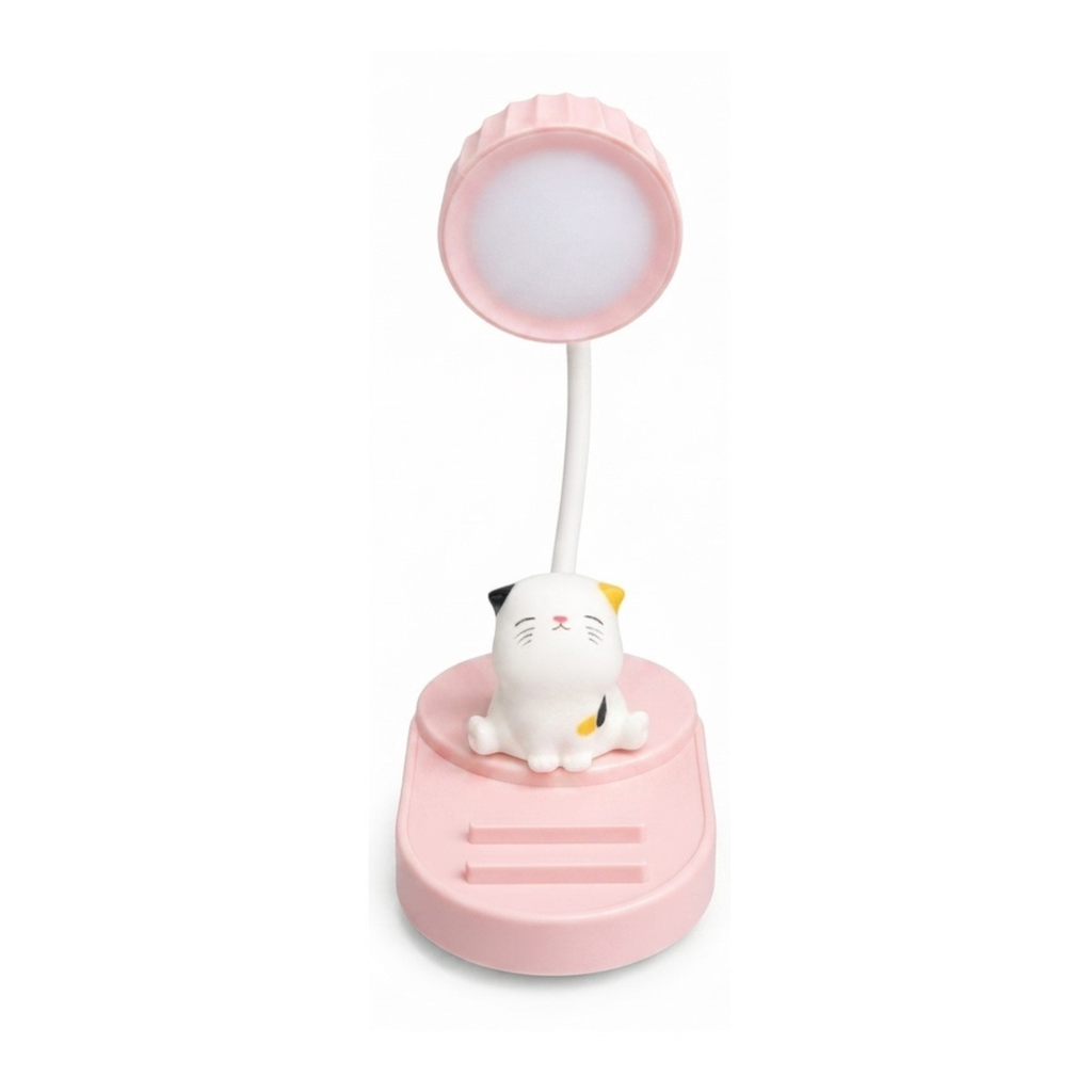 Lámpara Modelo Gatito Recargable Multifuncional