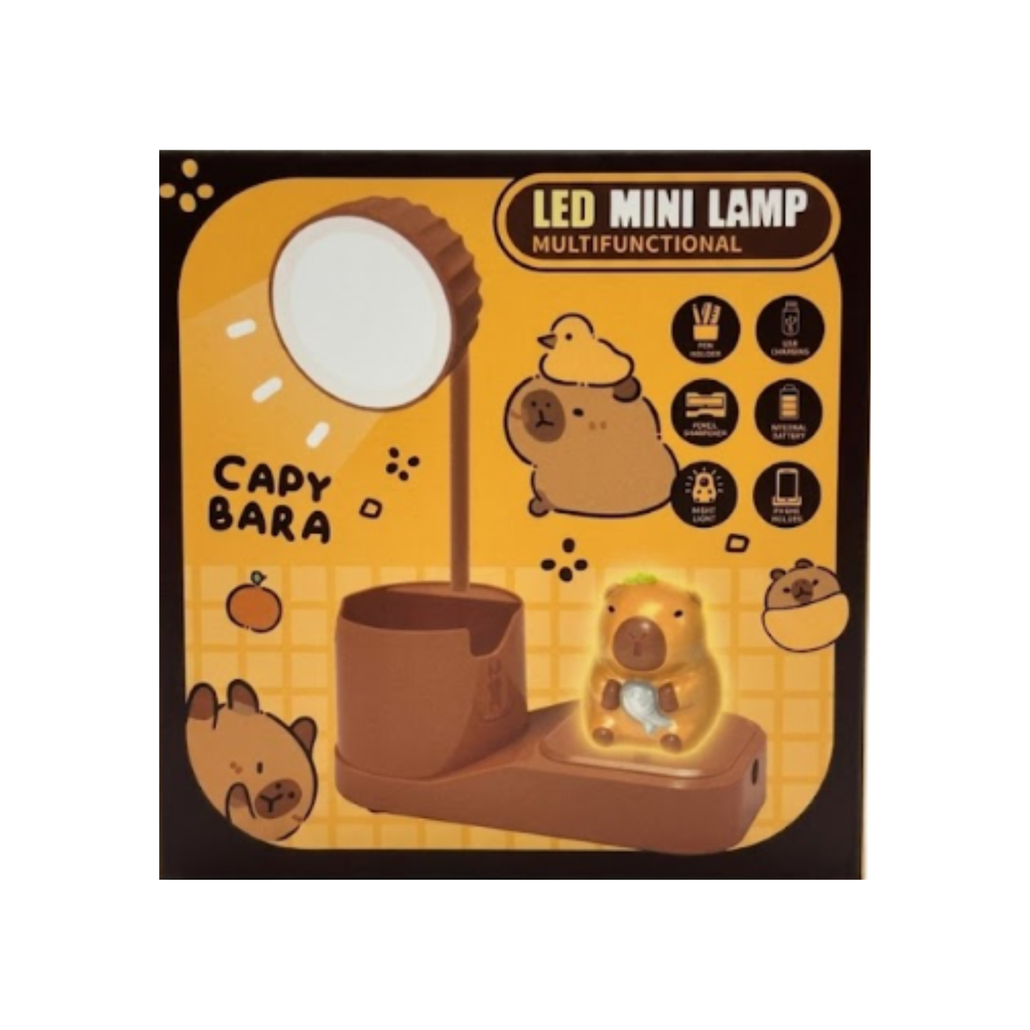 Lámpara Capibara Recargable LED Multifuncional