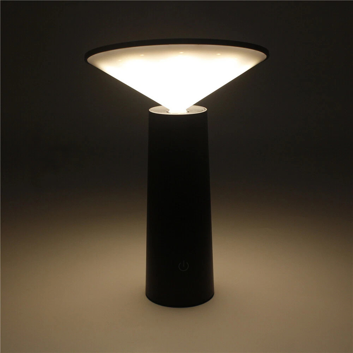 Lámpara de Mesa Táctil Regulable Blanco,Luz Nocturna para Dormitorio