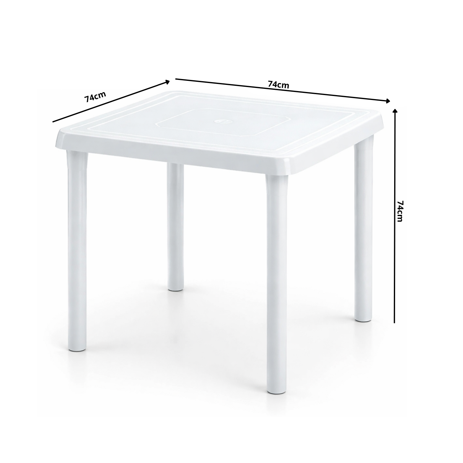 Mesa Plastica Brisna Cuadrada 74x74cm