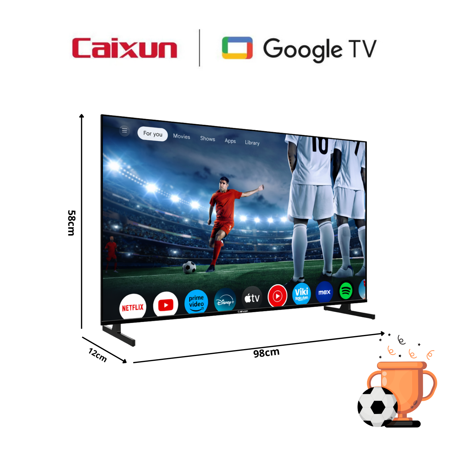 Televisor Smart TV 40" CAIXUN Full HD WiFi Netflix YouTube USB HDMI ¡¡Oferta!!