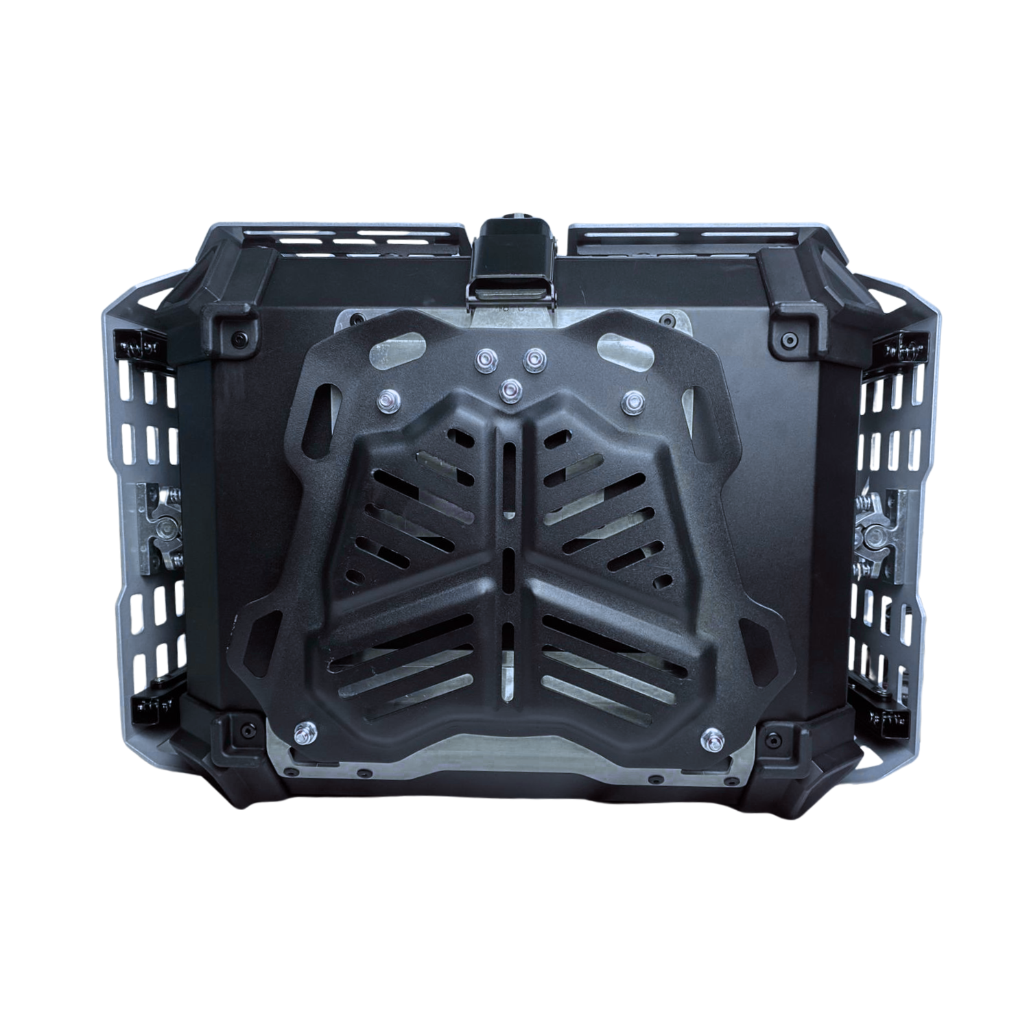 Maletero MJW Profesional 45 Litros Aluminio Blindado Negro Plata