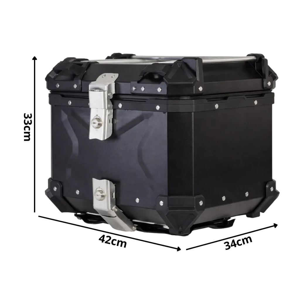 Maletero Premium Mjw 45 Litros Aluminio Mate
