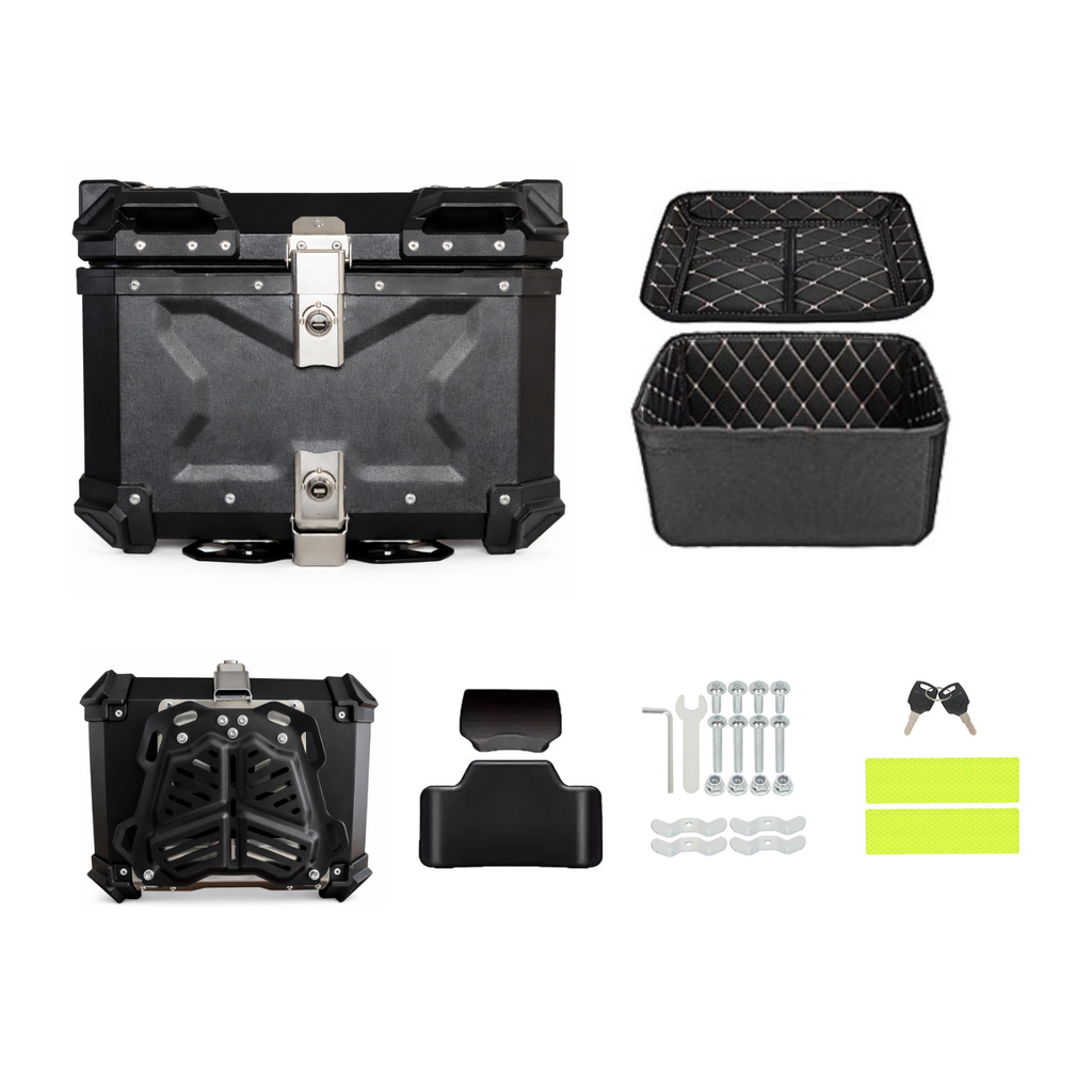 Maletero Premium Mjw 45 Litros Aluminio Mate