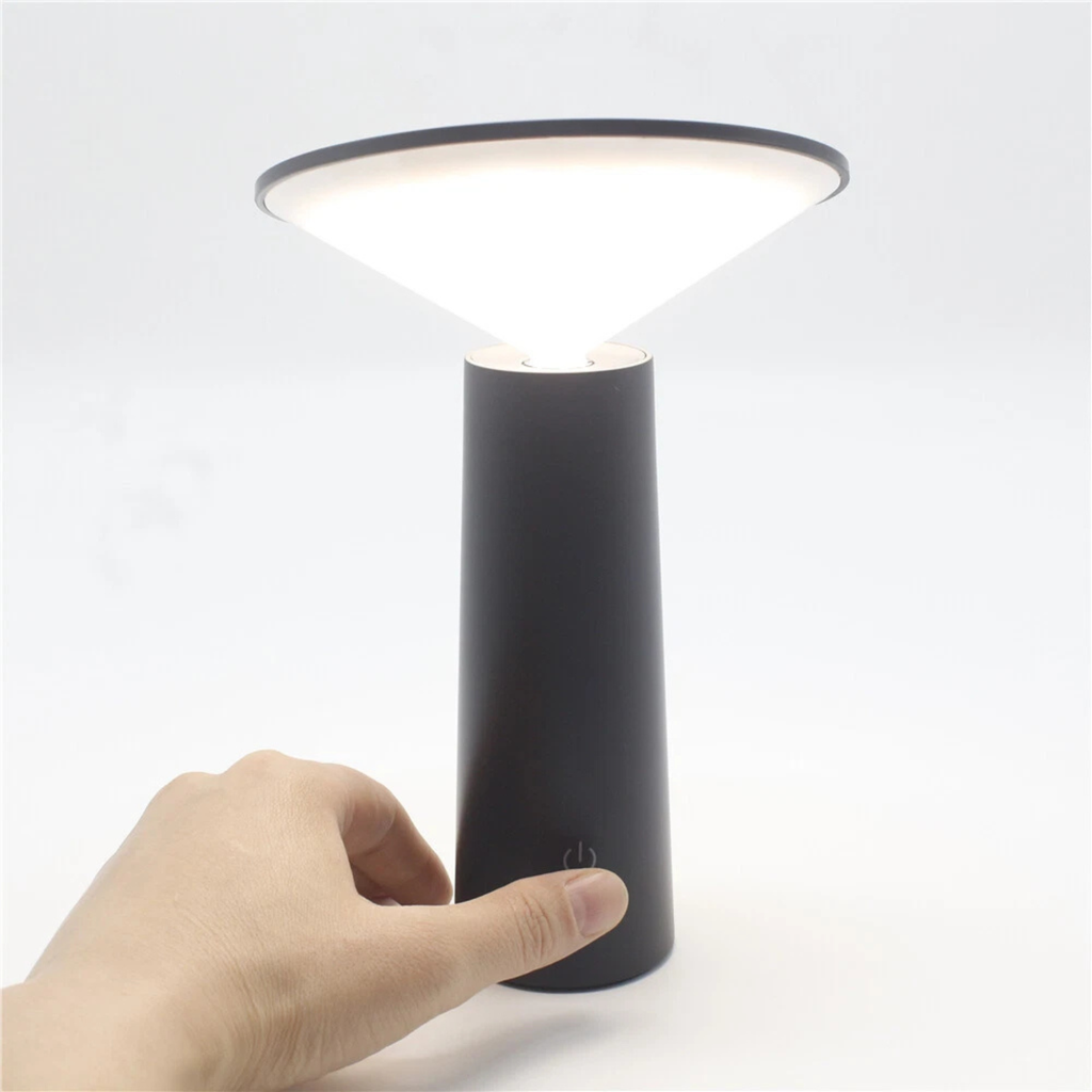 Lámpara de Mesa Táctil Regulable Blanco,Luz Nocturna para Dormitorio