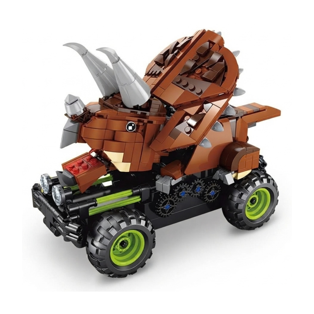 Carro Control Remoto Armable Dinosaurio Tricertatops 578 Pcz