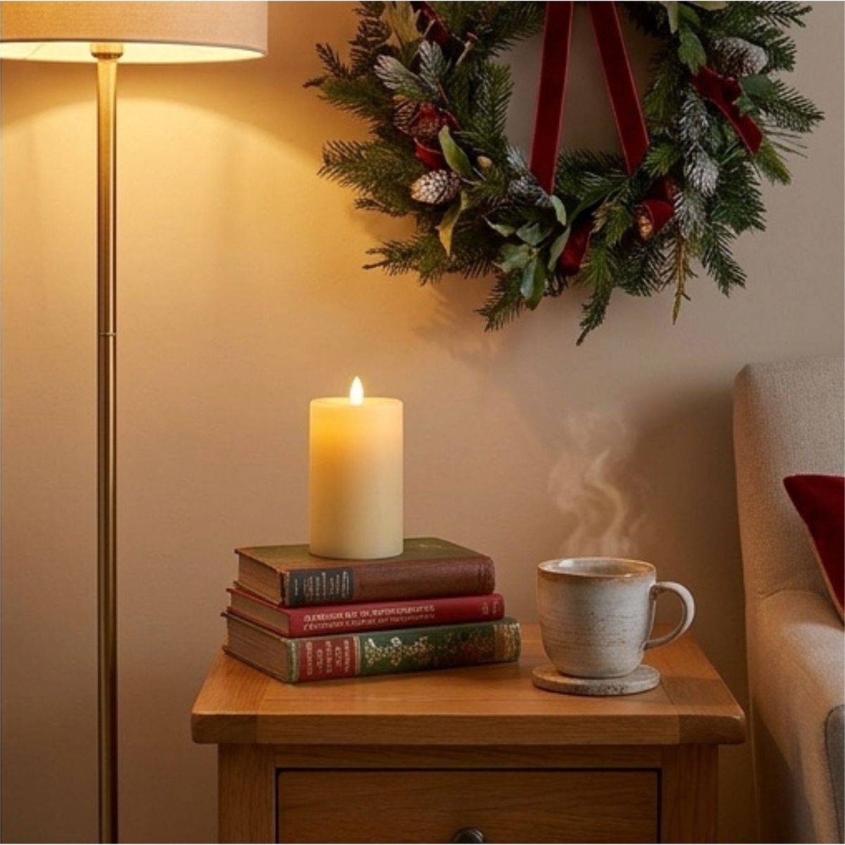 12 Velas Led 10 Cm Multifuncional Luz Amarilla Con Pila