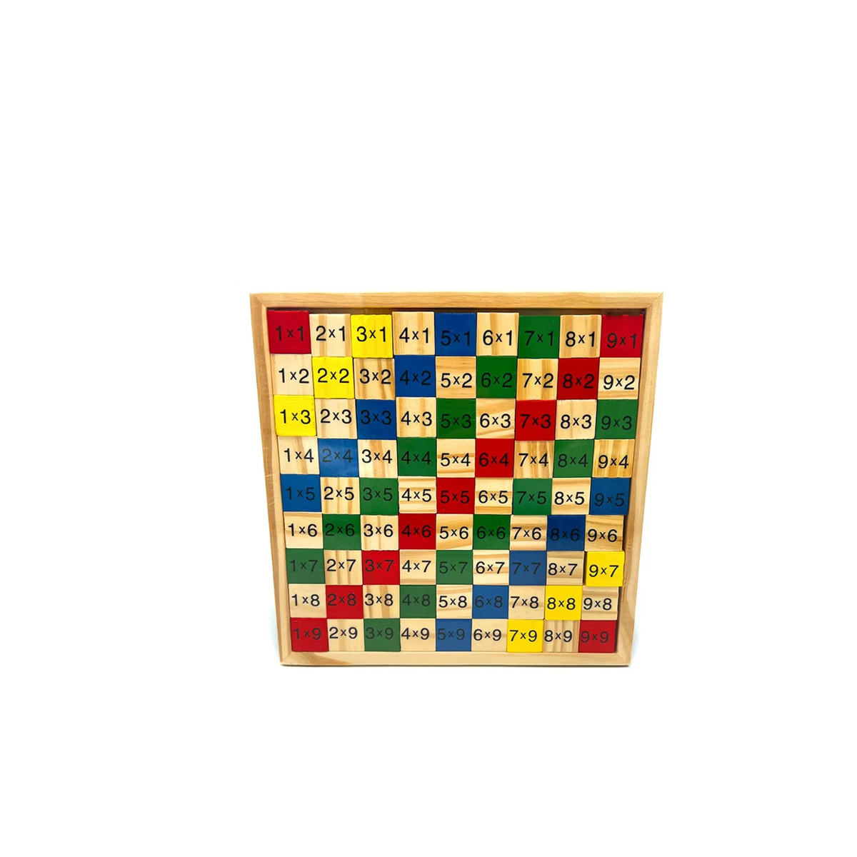 Tablero Didáctico de Madera Para Tablas de Multiplicar