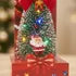 Arbol De Navidad Mini Con Papa Noel Y Luces Led Decorativas