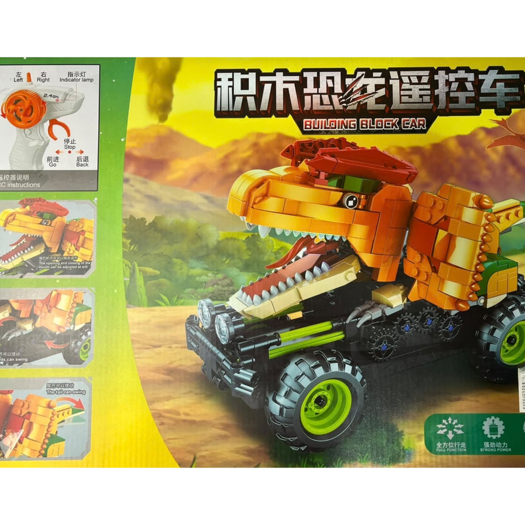 Carro A Control Remoto Armable Dinosaurio De 586 Piezas