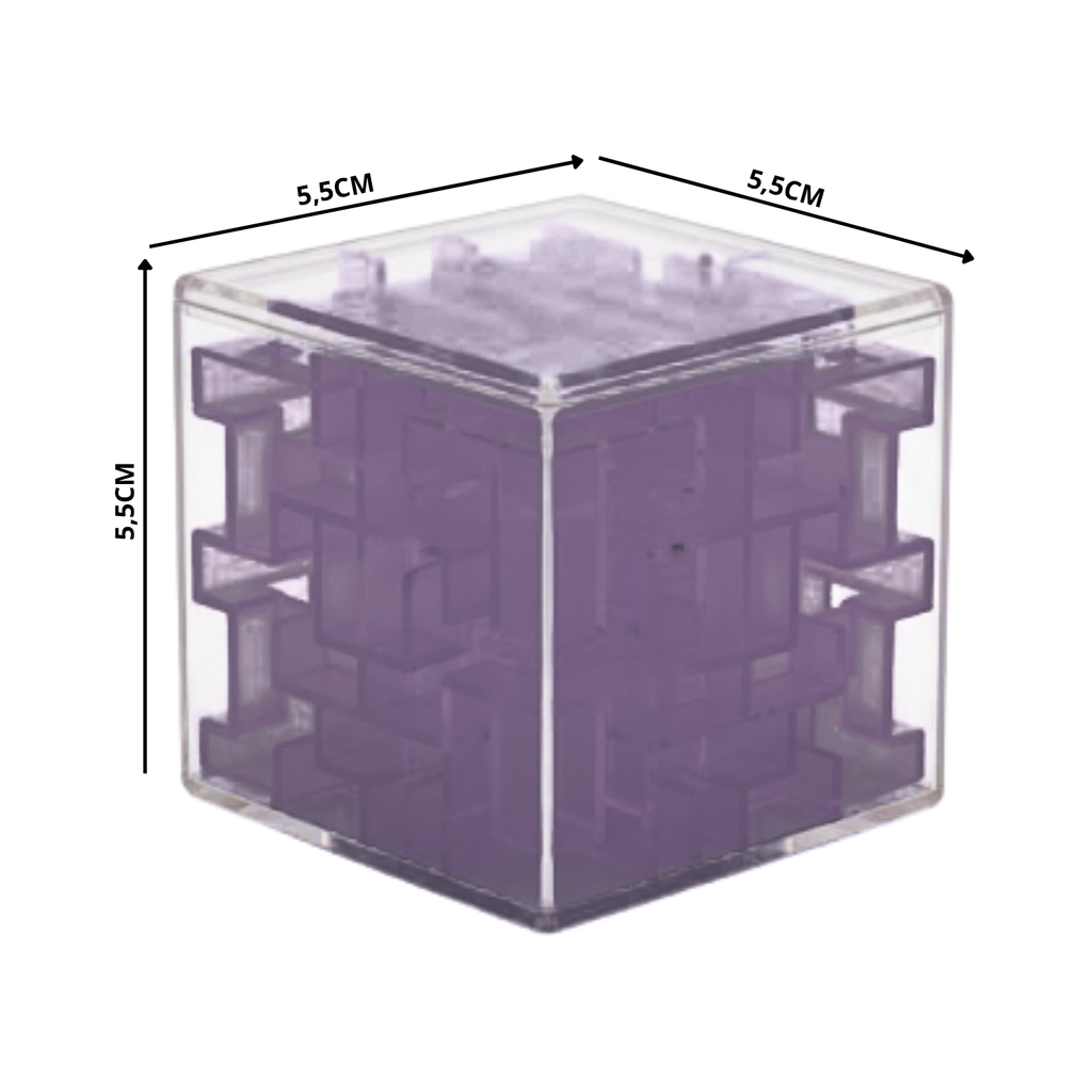 Cubo Laberinto 3D Antiestrés Juego Didáctico