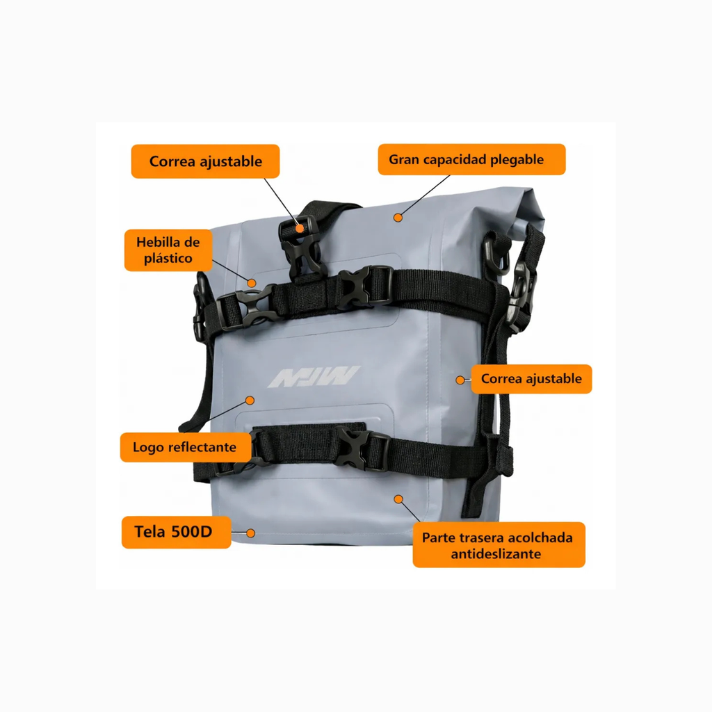 Alforja Impermeable tipo maletero para Moto Dry Bag