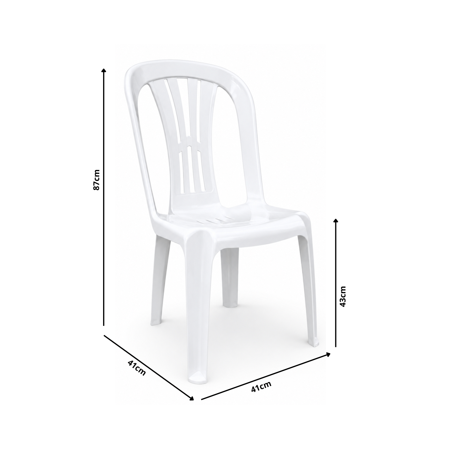 Combo De Sillas Plásticas X4 Unidades