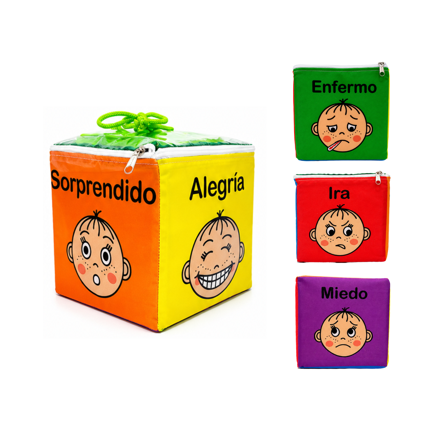 Cubo De Emociones Estimulación Temprana 20x20 Cm