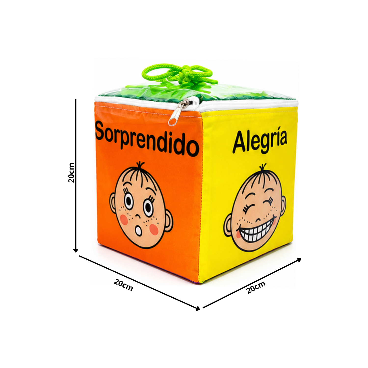 Cubo De Emociones Estimulación Temprana 20x20 Cm