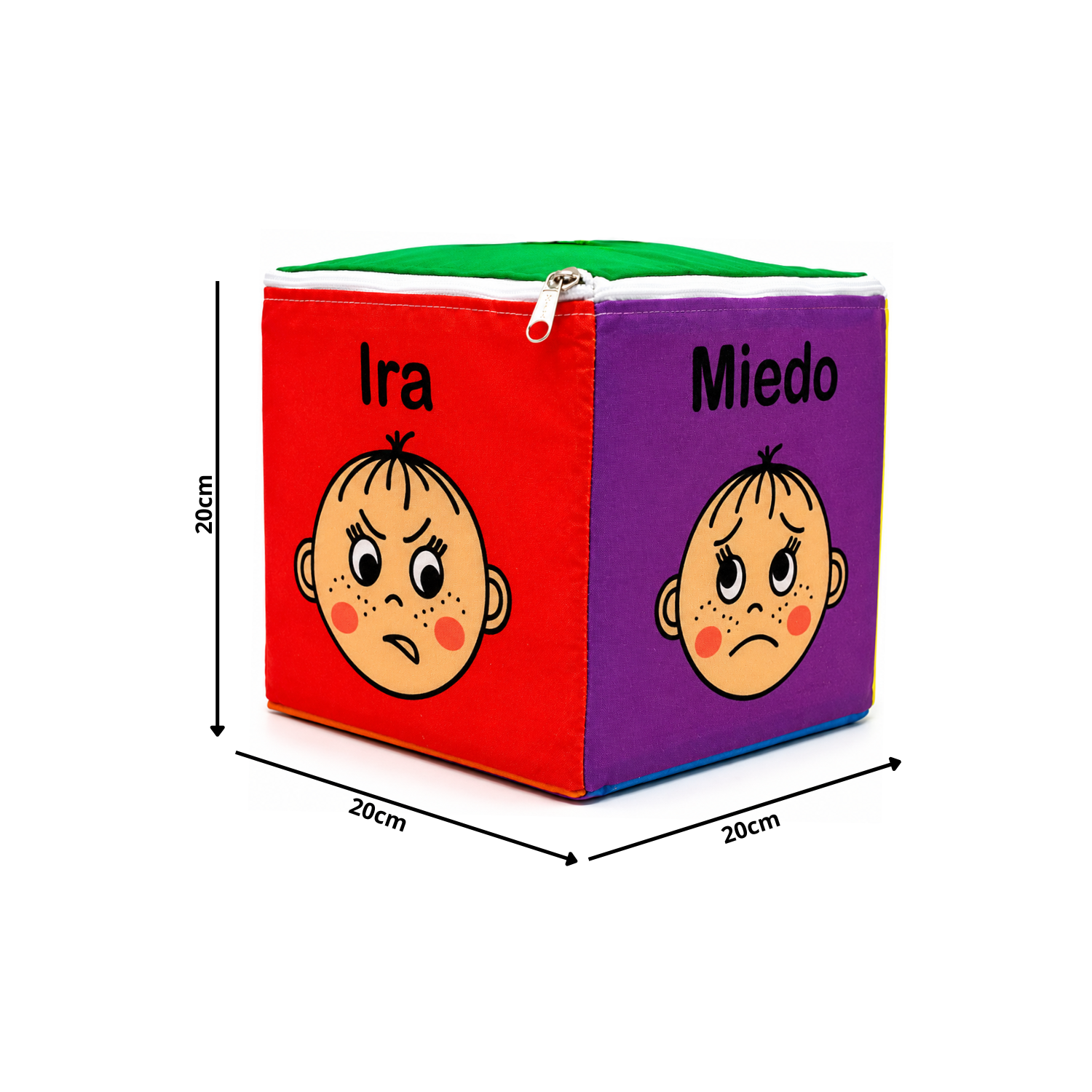 Cubo De Emociones Estimulación Temprana 20x20 Cm