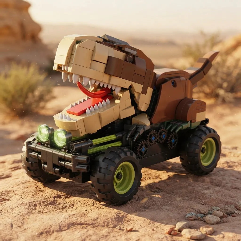 Carro Control Remoto Armable Dinosaurio Tiranosaurio Rex 576