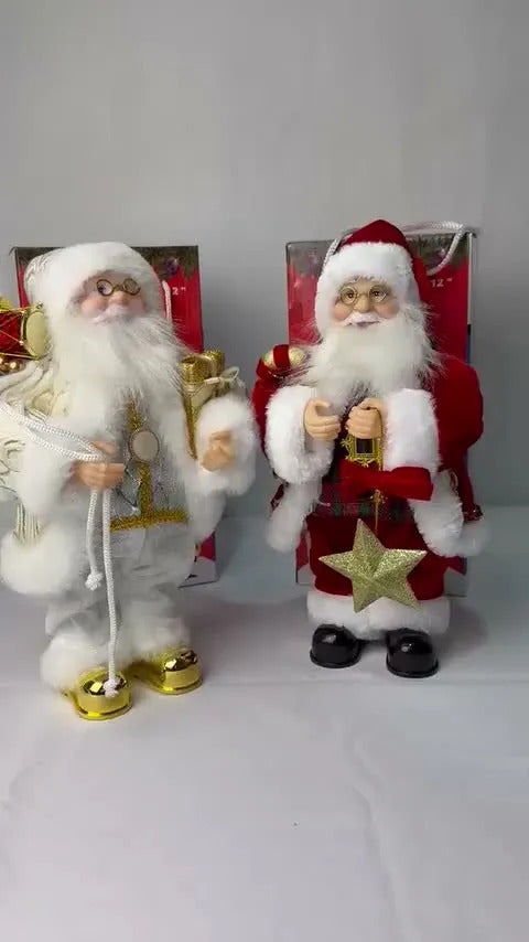 Muñeco Navideño Santa Claus 30cm Con Movimiento Y Sonido