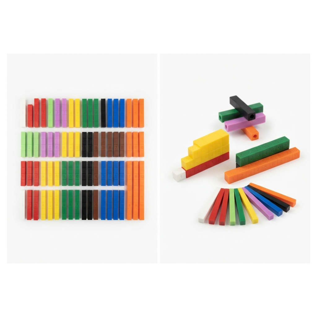Juego Matematico Set de Regletas Numéricas X100