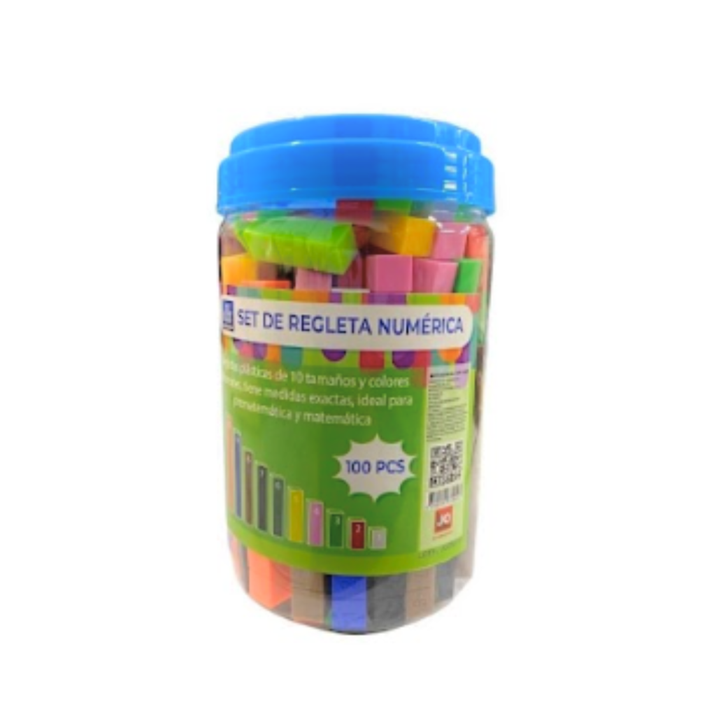 Juego Matematico Set de Regletas Numéricas X100