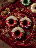 Set de Adornos Colgantes Navideños Dona De 8cm x3