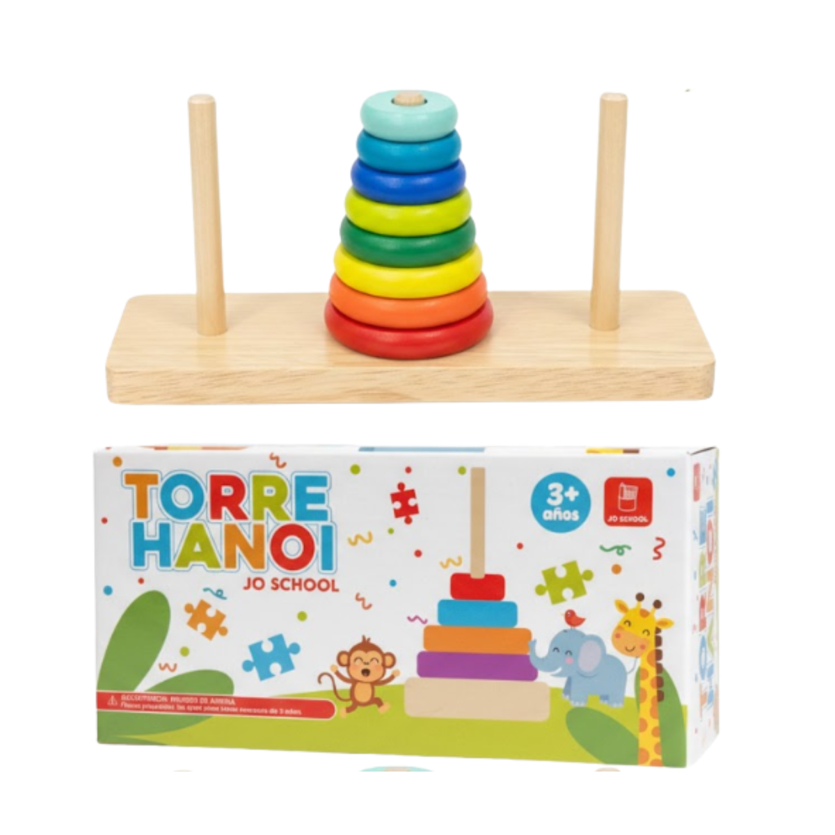 Torre de Hanoi de Donas Apilables x9 Pcs