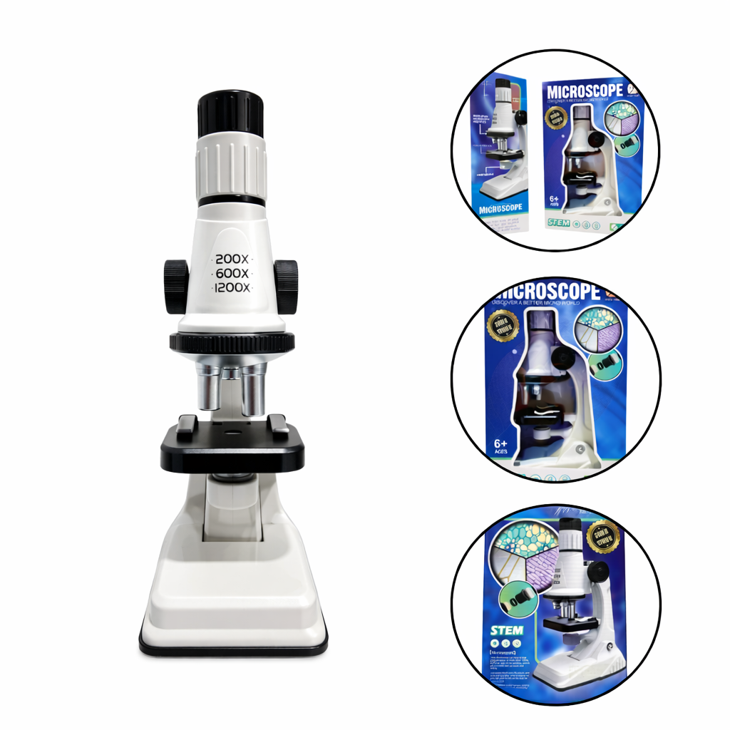 Microscopio Para Niños Escolar Educativo Lupa 200x