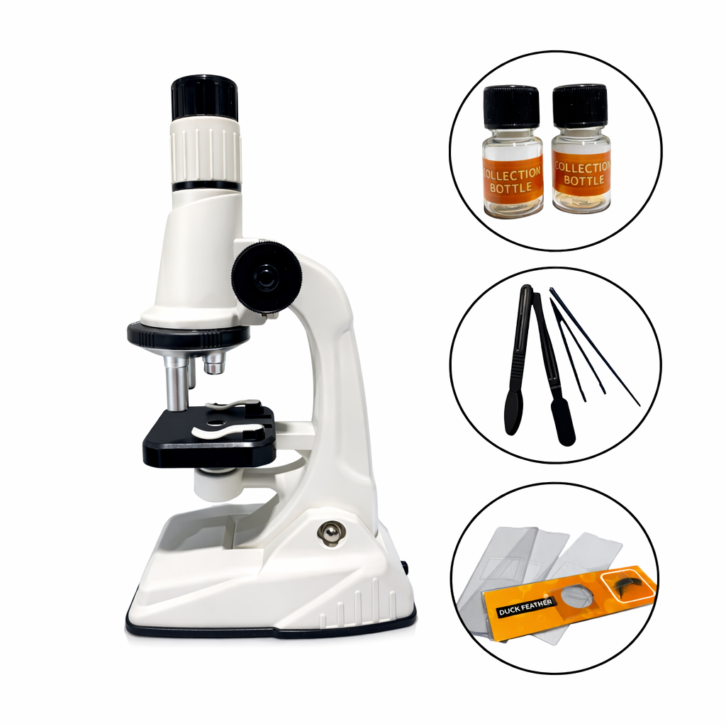 Microscopio Para Niños Escolar Educativo Lupa 200x