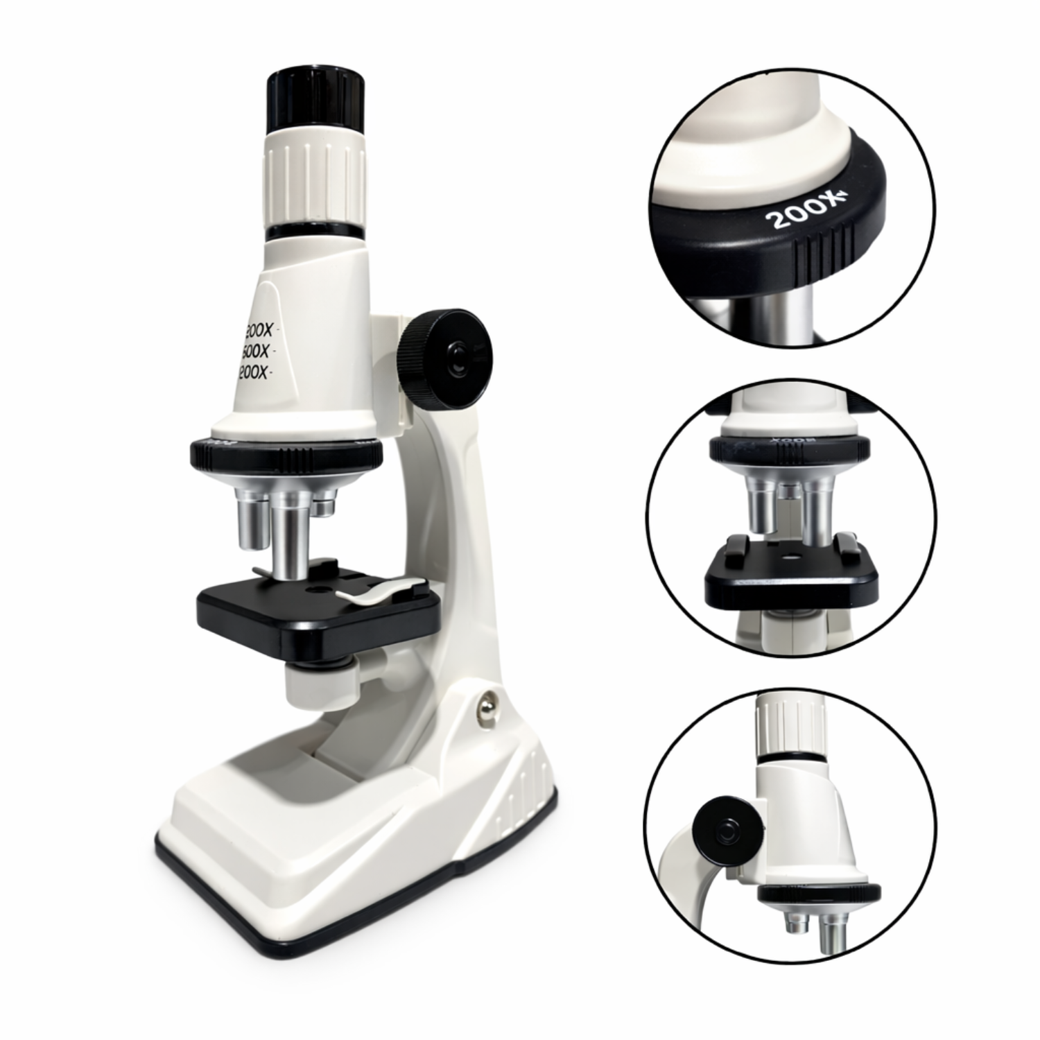 Microscopio Para Niños Escolar Educativo Lupa 200x