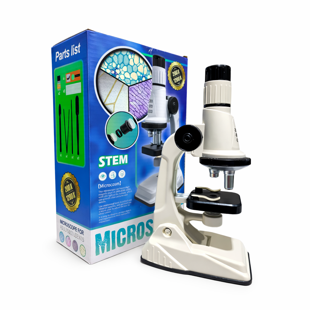 Microscopio Para Niños Escolar Educativo Lupa 200x