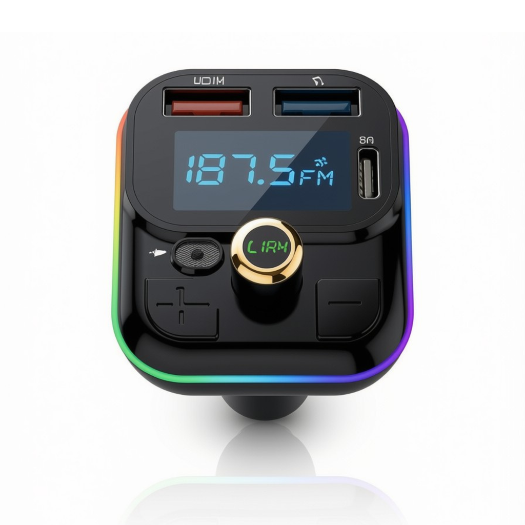 Reproductor Fm Bluetooth para Carro Carga Rápida Dual Carro /
