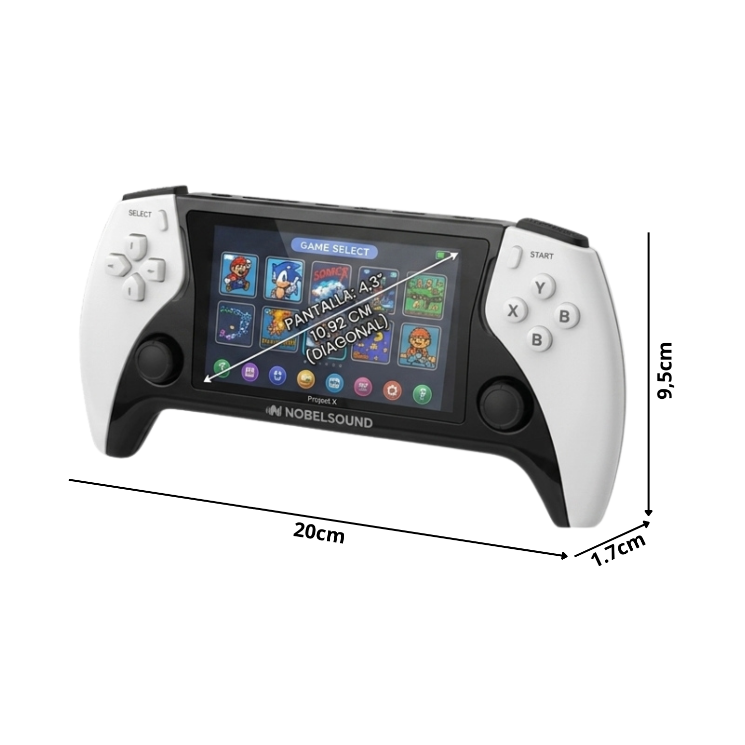 Consola de Videojuegos Retro Portatil Project X