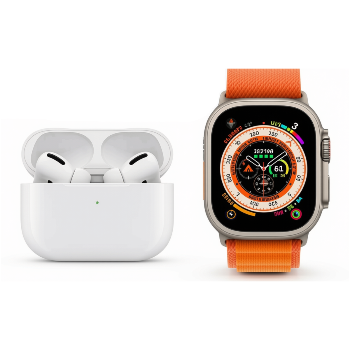 Combo Smartwatch + Audífonos Bluetooth + 7 Correas