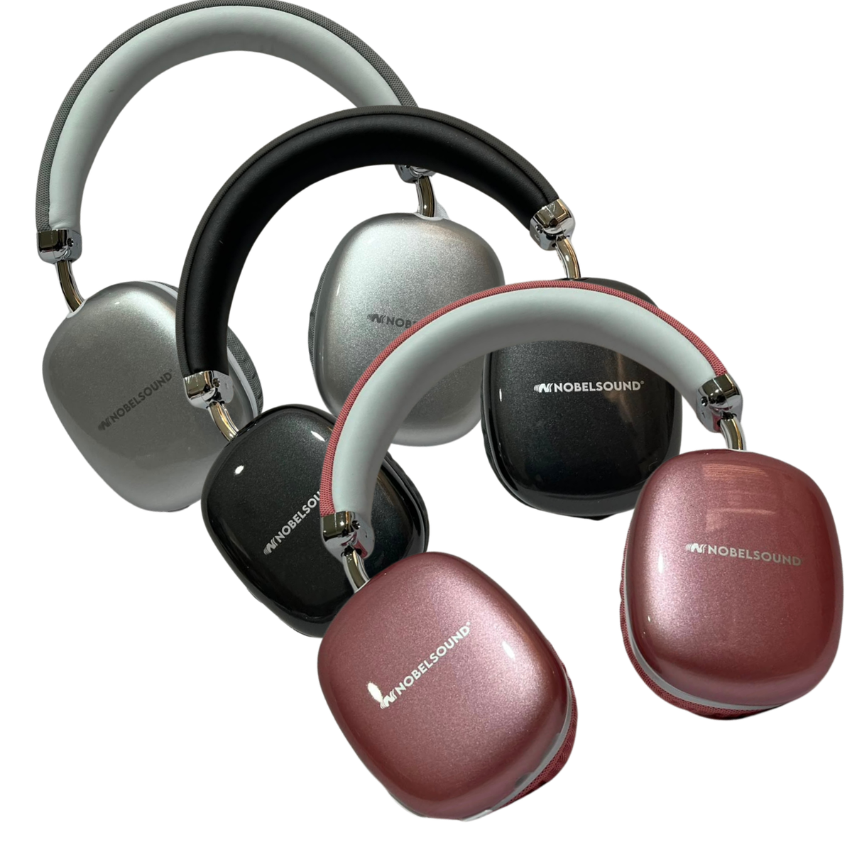 Audífonos Diadema Bluetooth Nobelsound Rosa