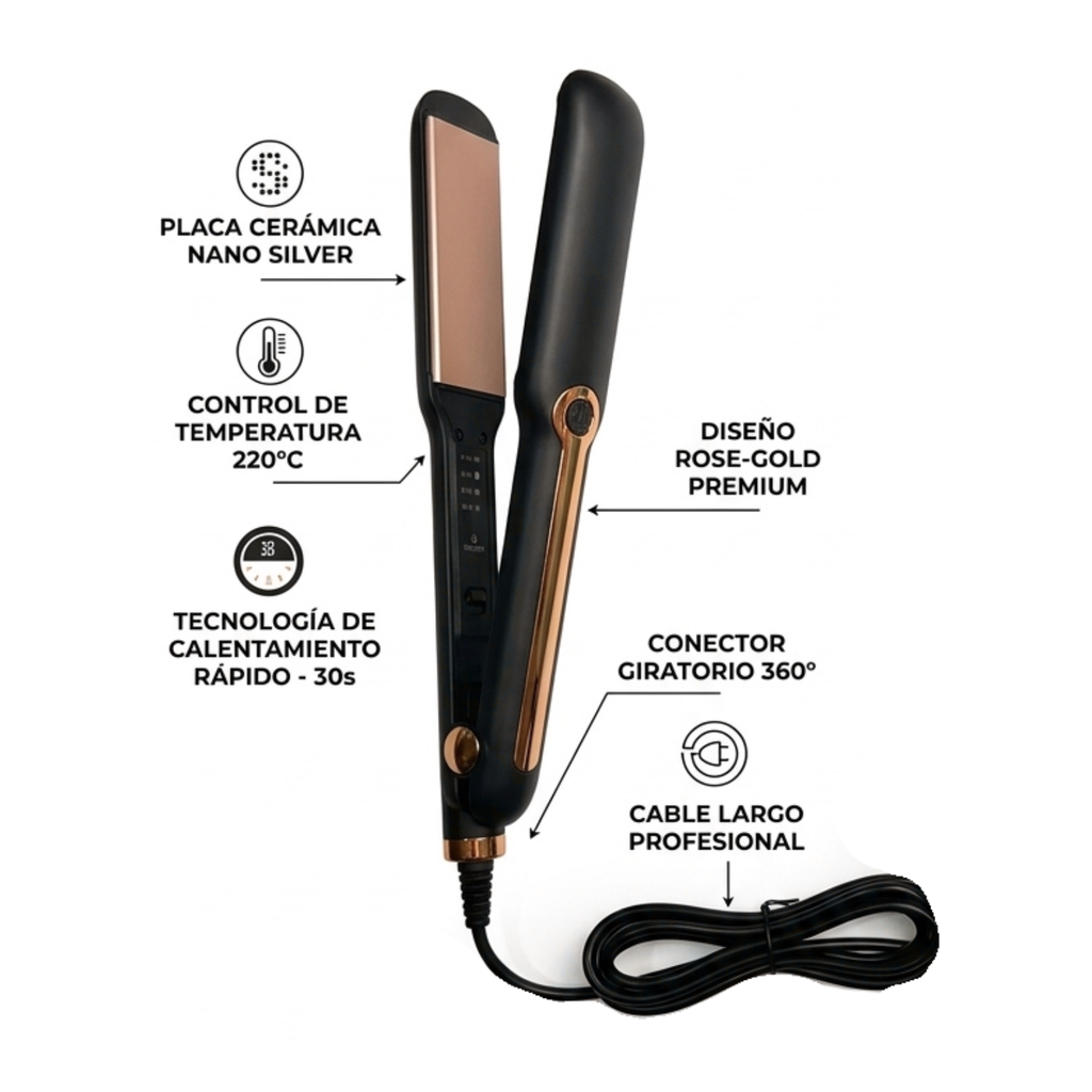 Plancha Alisadora y moldeadora de cabello