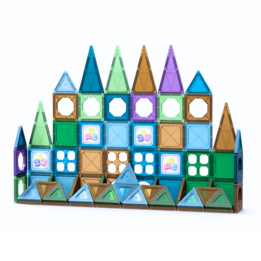 Bloques Magnéticos Fichas De Construcción Infantil 71 Piezas