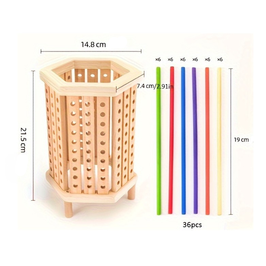 Torre Montessori De Equilibrio Juego Didáctico De Madera
