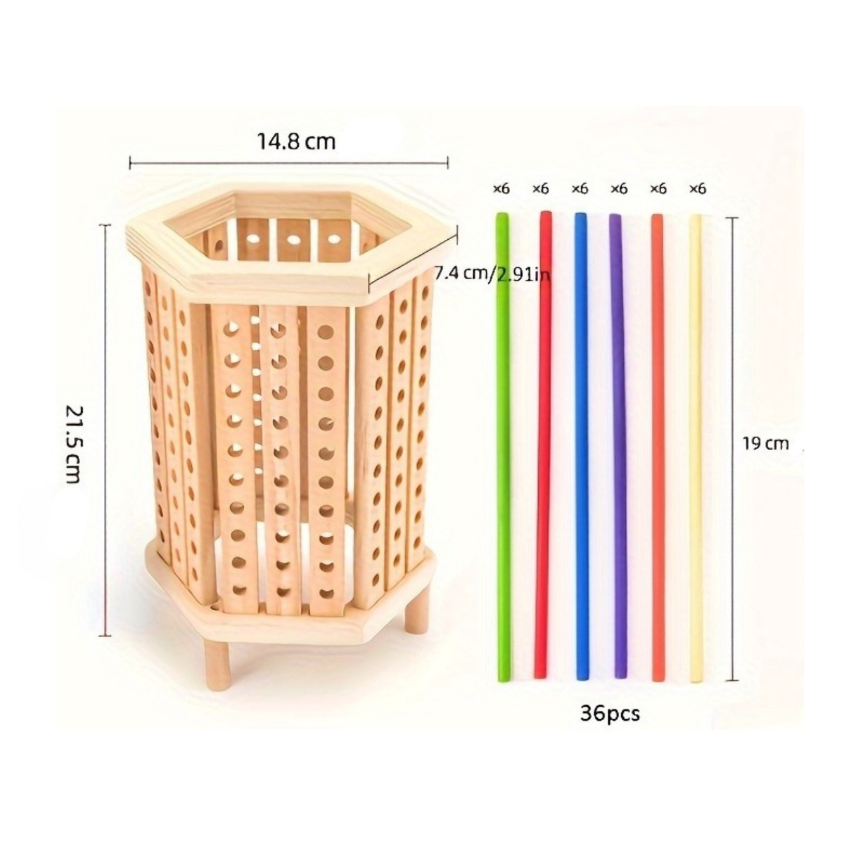 Torre Montessori De Equilibrio Juego Didáctico De Madera