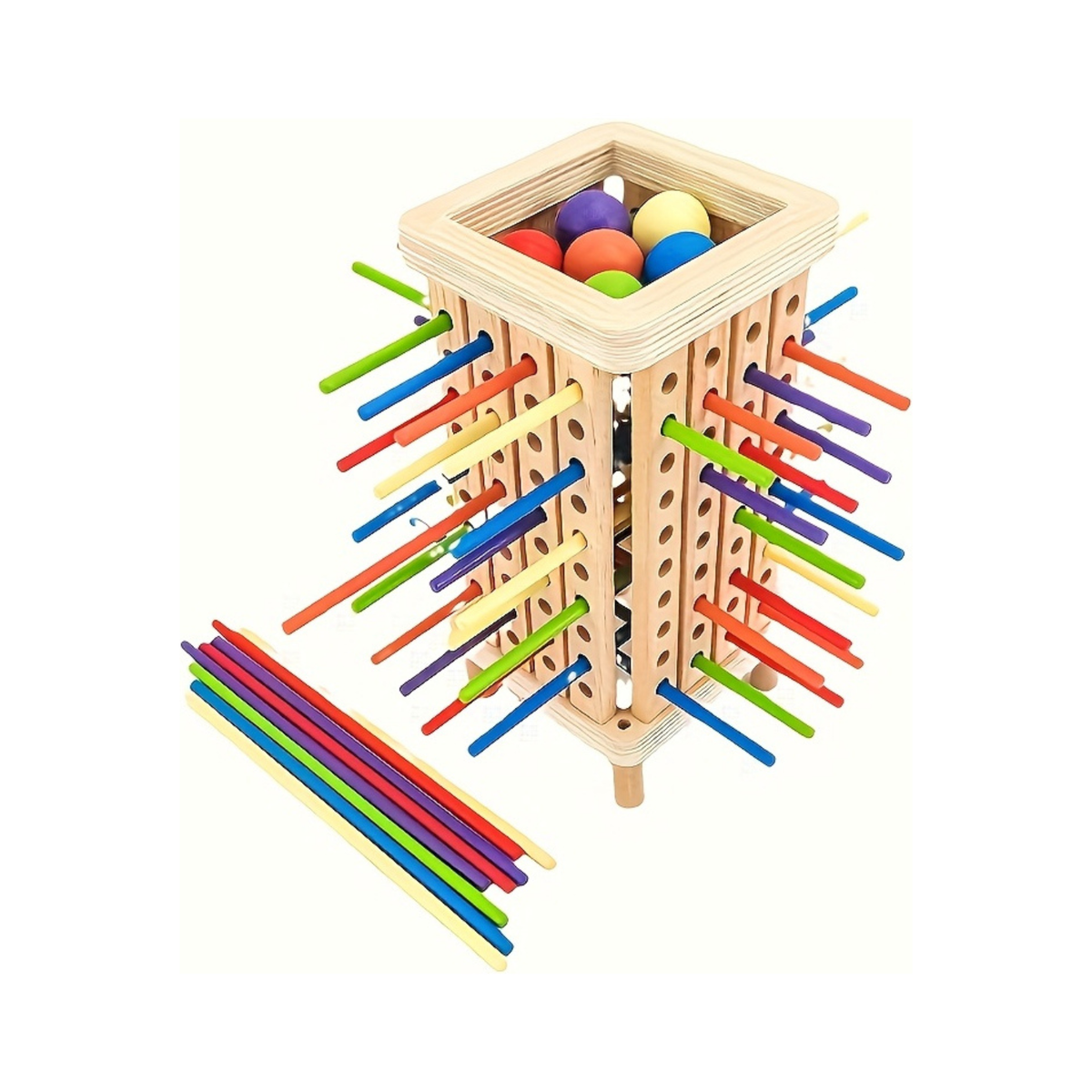 Torre Montessori De Equilibrio Juego Didáctico De Madera