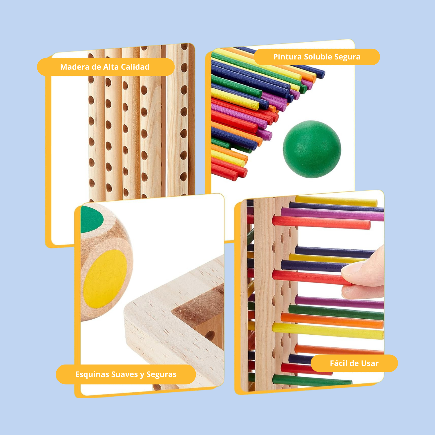 Kit Sensorial Montessori 2 En 1 Torre + Libro Didáctico