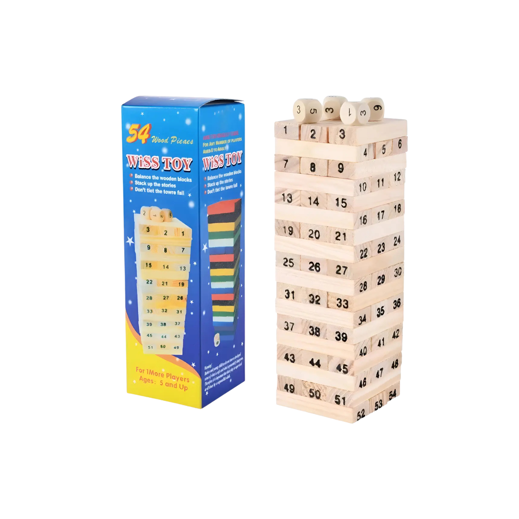 Kit De Juegos De Mesa Torre Jenga + Cartas Uno