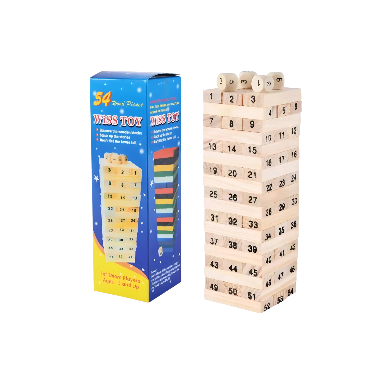 Kit De Juegos De Mesa Torre Jenga + Cartas Uno